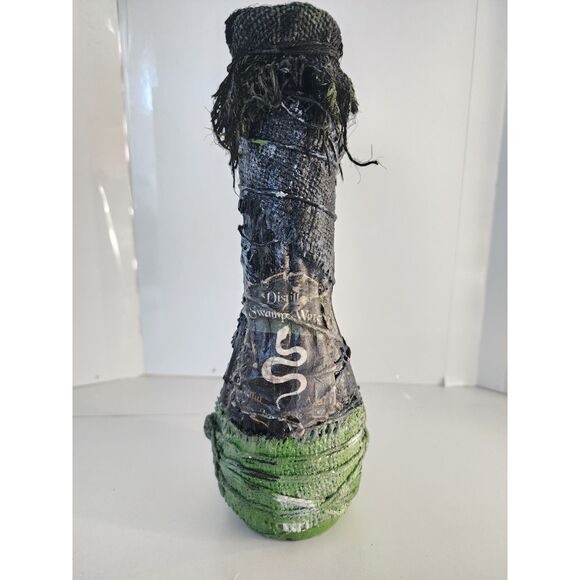 "Distilled Swamp Water" Apothecary Bottle Snake Black Green Handmade Creepy - Picture 1 of 9